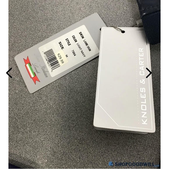 Mens Blue Knoles & Carter Lambskin Jacket Size Medium NWT - Picture 5 of 5